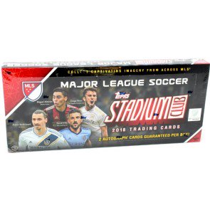 2018 Topps Stadium Club MLS Soccer Hobby 16 Box Case