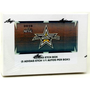2019 Leaf Metal All-American Football Adidas Etch Box