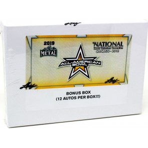 2019 Leaf Metal All-American Bowl Football 1/1 Bonus Football Box
