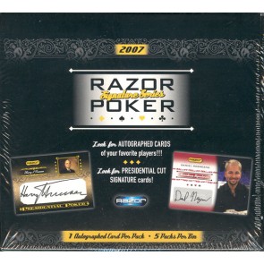2007 Razor Poker Signature Series Trading Card Box