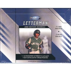 2008 Razor Letterman Baseball Hobby Box