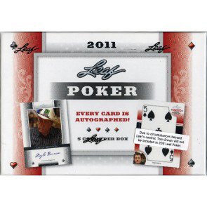 2011 Leaf Poker Trading Cards Box