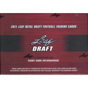 2011 Leaf Metal Draft Football Hobby Box