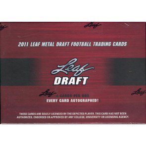 2011 Leaf Metal Draft Football Hobby 12 Box Case