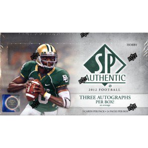 2012 Upper Deck SP Authentic Football Hobby Box