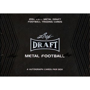 2014 Leaf Metal Draft Football Hobby 15 Box Case