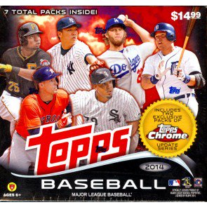 2014 Topps Chrome Update Baseball Mega 16 Box Case