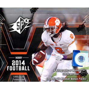 2014 Upper Deck SPx Football Hobby 16 Box Case