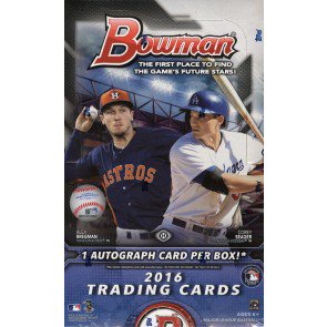 2016 Bowman Baseball Hobby 12 Box Case