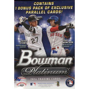 2016 Bowman Platinum Baseball Blaster 16 Box Lot