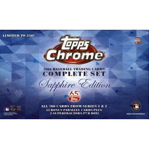 2016 Topps Chrome Baseball Sapphire Edition Complete Set