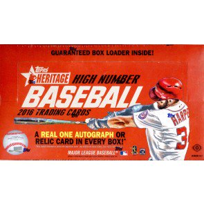 2016 Topps Heritage High Number Baseball Hobby 12 Box Case