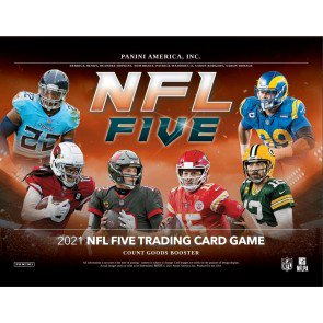 2021 Panini NFL Five Trading Card Game Booster 12 Box Case