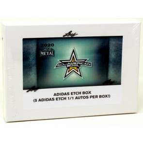 2020 Leaf Metal All-American Football Adidas Etch Box