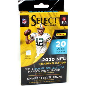 2020 Panini Select Football Maroon Die-Cut Prizm Hanger Pack 36 Box Case