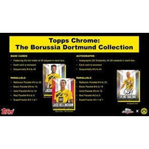 2020 Topps Chrome Bundesliga BVB Soccer Box Set 