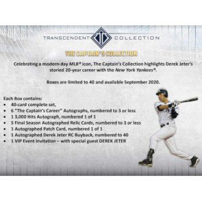 2020 Topps Transcendent The Captain's Collection Baseball Case