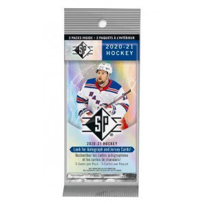 2020/21 Upper Deck SP Authentic Hockey Hanger Pack - 72 Pack Case