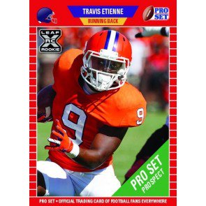 2021 Pro Set PS8 Travis Etienne Rookie Card - 10 Card Lot