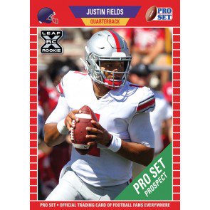 2021 Pro Set PS2 Justin Fields Rookie Card - 20 Card Lot