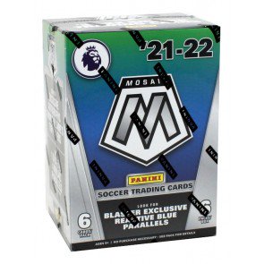 2021/22 Panini Mosaic Premier League Soccer Fanatics Blaster 20 Box Case