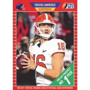 2021 Pro Set Trevor Lawrence Rookie Card