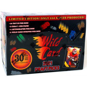 2021 Wild Card Draft Picks 30th Anniversary Black NSCC Football Box
