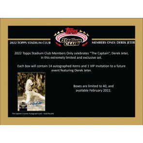 2022 Topps Stadium Club Members Only Derek Jeter Baseball Case