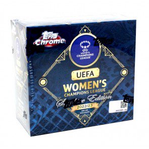 2022/23 Topps UEFA Women's Champions League Chrome Sapphire Soccer 10 Box Case