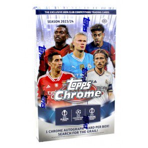 2023/24 Topps UEFA Club Competitions Chrome Soccer Hobby 12 Box Case
