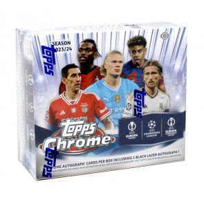 2023/24 Topps UEFA Club Competitions Chrome Soccer Jumbo Box