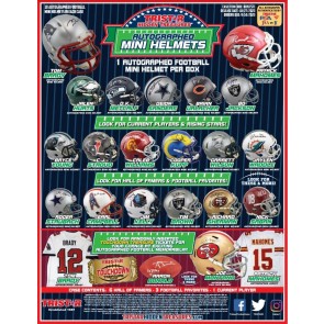 2023 Tristar Hidden Treasures Football In-Season Mini Helmet 10 Box Case