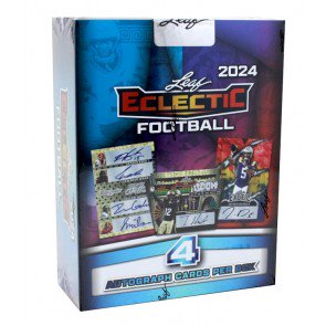 2024 Leaf Eclectic Football Hobby 12 Box Case