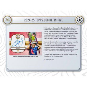 2024/25 Topps UEFA Champions League Definitive Soccer Hobby Box