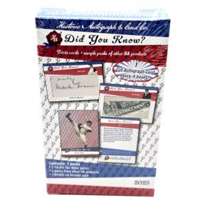 2025 Historic Autographs Did You Know Box