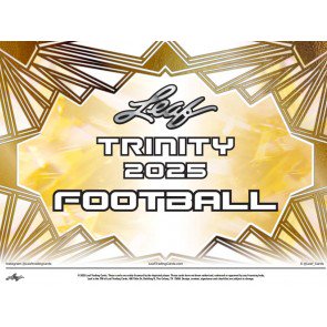 2025 Leaf Trinity Football Hobby 10 Box Case
