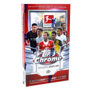 2025/26 Topps Chrome Bundesliga Soccer Hobby 12 Box Case