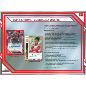 2025/26 Topps Chrome Bundesliga Soccer Breaker's Delight Box