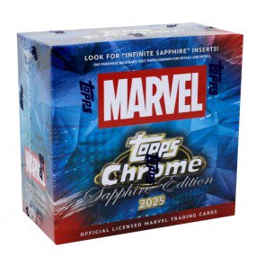 2025 Topps Marvel Chrome Sapphire Edition 10 Box Case