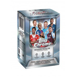 2025/26 Topps UEFA Club Competitions Chrome Soccer Blaster 40 Box Case