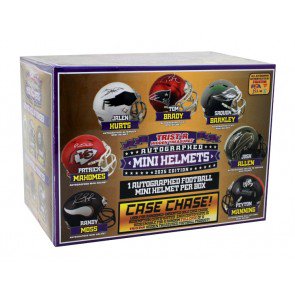 2025 Tristar Hidden Treasures Autographed Football Mini Helmet 2025 Edition Box