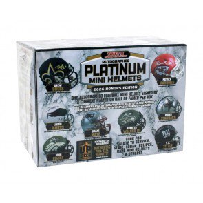 2026 Tristar Hidden Treasures Autographed Football Platinum Mini Helmets Honors Edition 8 Box Case