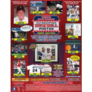 2025 Tristar Hidden Treasures Autographed Baseball 8 x 10 Photo Edition - 15 Pack Case