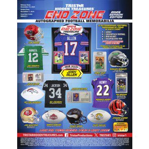 2025 Tristar Hidden Treasures End Zone Autographed Football Season Edition Memorabilia Case