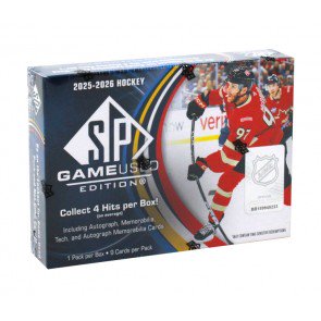 2025/26 Upper Deck SP Game Used Hockey Hobby 10 Box Case