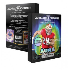 2026 Pulse Aura Chrome Football Heat Seeker Box