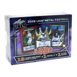 2026 Leaf Metal Football Jumbo Box