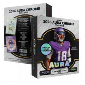2026 Pulse Aura Chrome Football Hobby Box