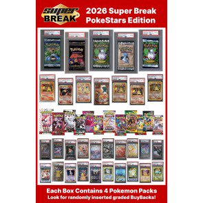 2026 Super Break Poke Stars 5 Box Case