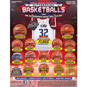 2026 Tristar Hidden Treasures Autographed Basketballs 4 Box Case